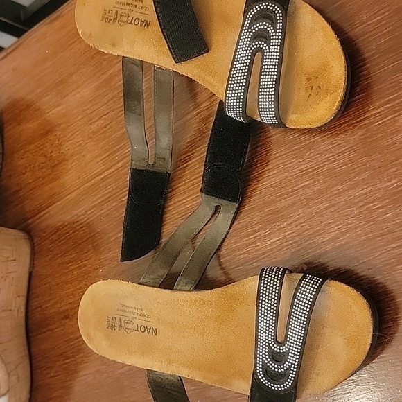 Naot Black and Silver Sandals - Picture 3 of 9